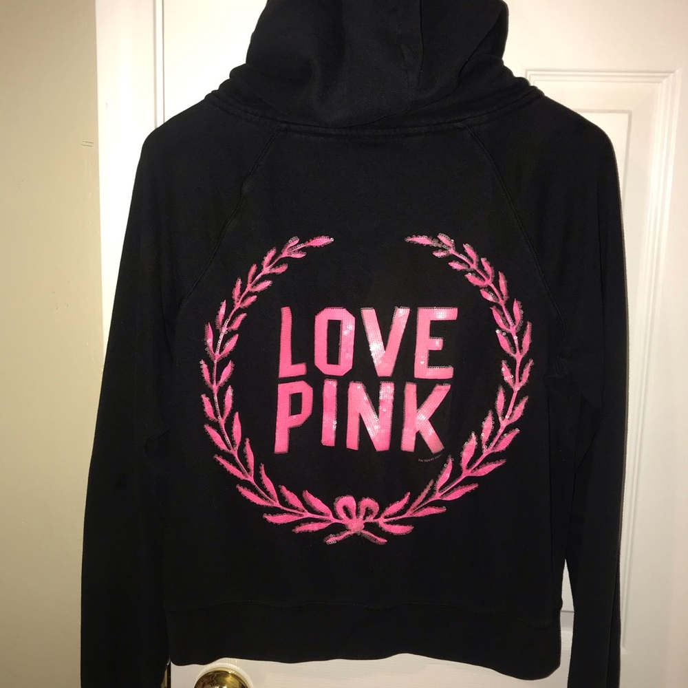 PINK VS Black hoodie
